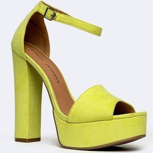 Yellow Platforms Sandals
